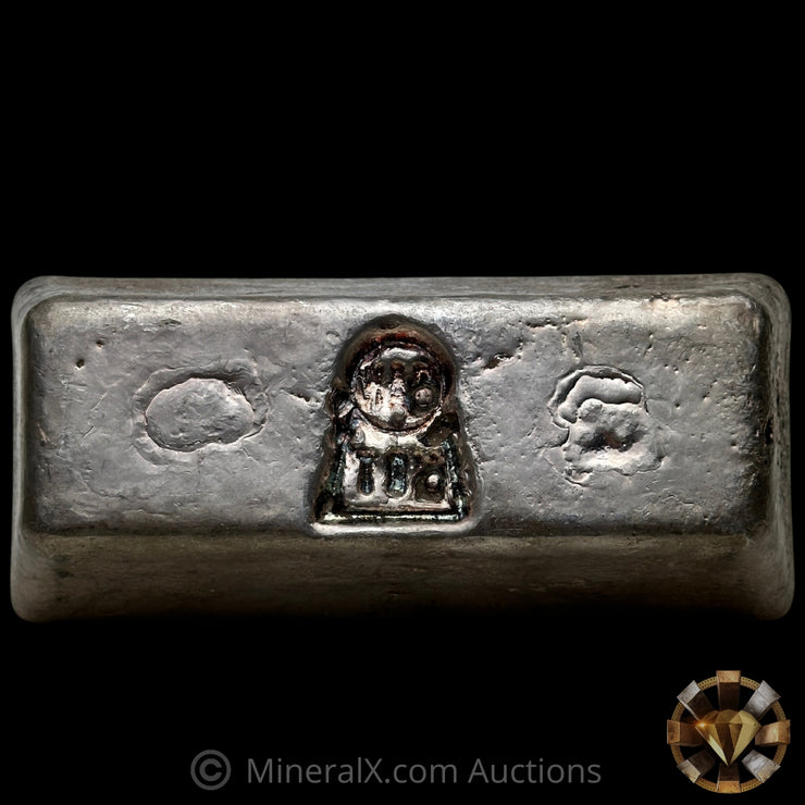 100oz 1981 Harrington Metallurgy Ltd Australia Vintage Silver Bar with Low Serial & Unique Reverse Logo Impression