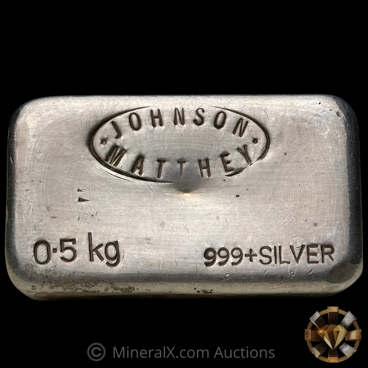 0.5kg (1/2 Kilo) Johnson Matthey Australia Vintage Silver Bar