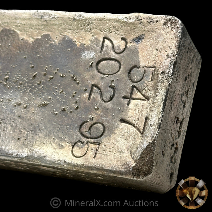 202.95oz Engelhard E Logo Penolas T Prefix Vintage Silver Bar