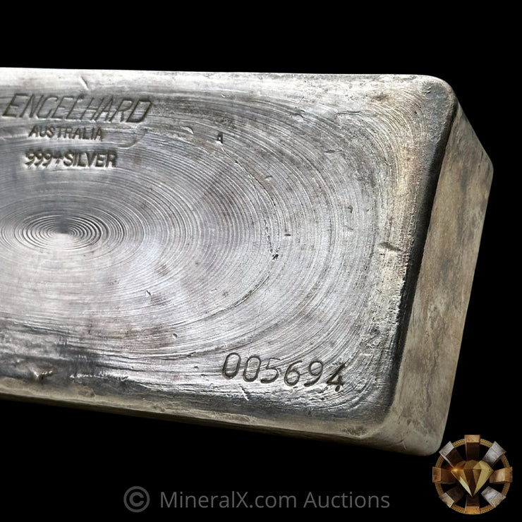 5Kg (160.75oz/5 Kilo) Engelhard Australia Vintage Silver Bar
