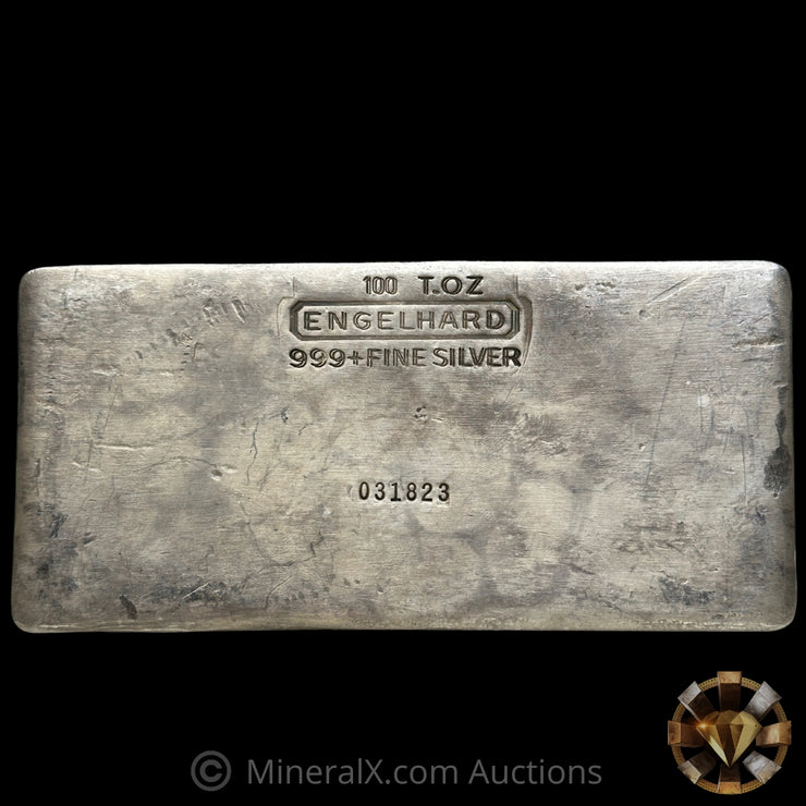 100oz Engelhard 2nd Series Vintage Silver Bar