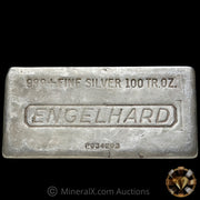 100oz Engelhard P Series Waffleback Vintage Silver Bar