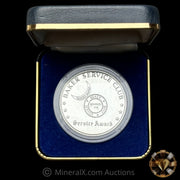 1oz Engelhard Industries Baker Service Club Service Award Bull Logo Vintage Silver Coin With Presentation Box