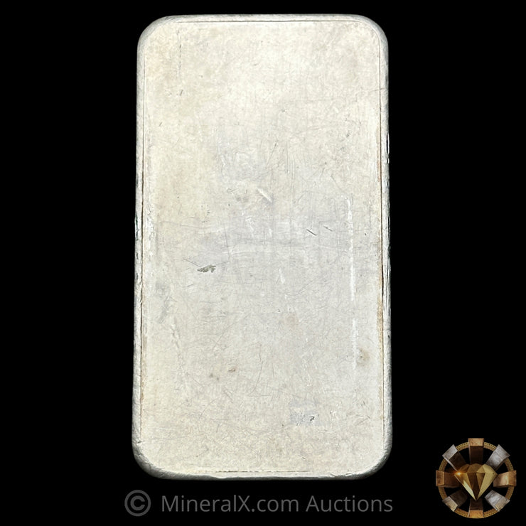 10oz Engelhard Assayers & Refiners Maple Leaf Bull Logo Privy Vintage Silver Bar