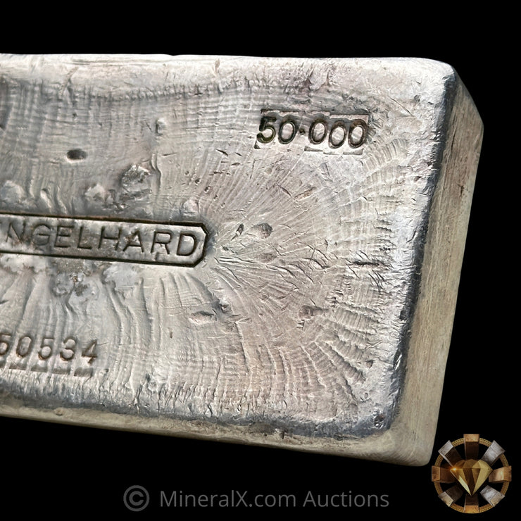 50oz Engelhard 1st Series Bull Logo Vintage Silver Bar