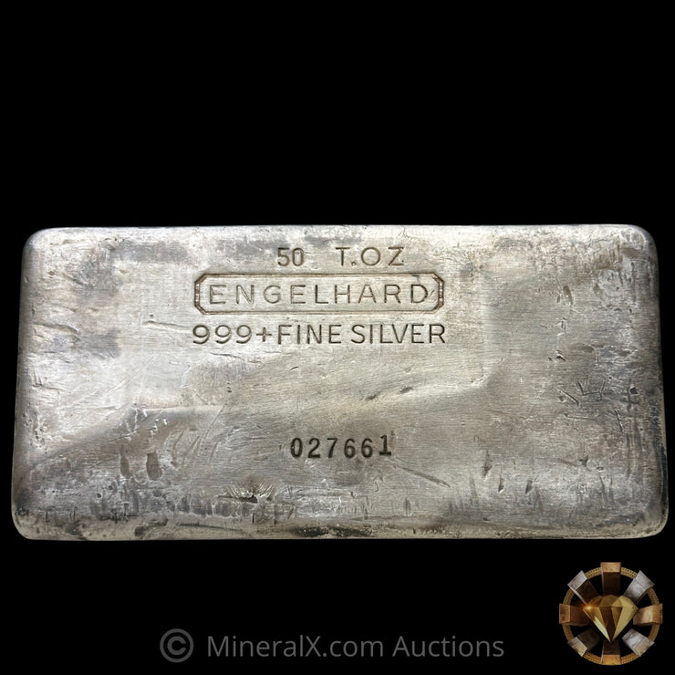 50oz Engelhard 3rd Series Vintage Silver Bar