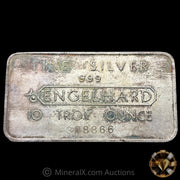 10oz Engelhard 3rd Series Pressed Bull Logo Vintage Silver Bar