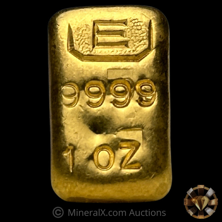 1oz Engelhard E Logo Vintage Gold Bar