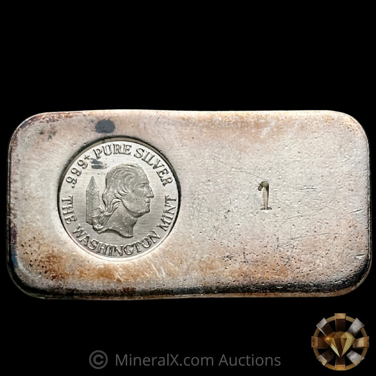 1oz The Washington Mint Vintage Silver Bar