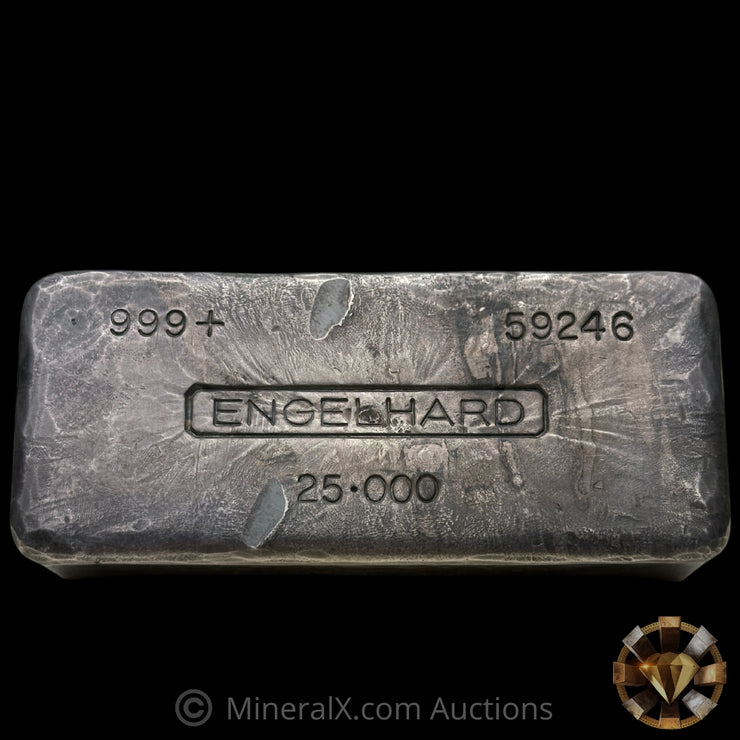 25oz Engelhard 5th Series Vintage Silver Bar (Rare Thick Mold Variety)