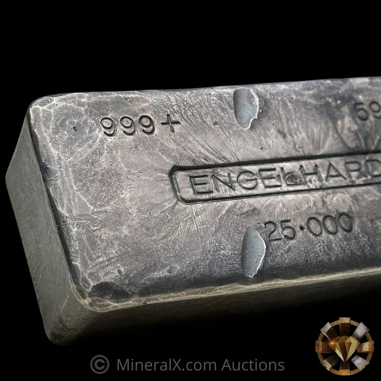 25oz Engelhard 5th Series Vintage Silver Bar (Rare Thick Mold Variety)