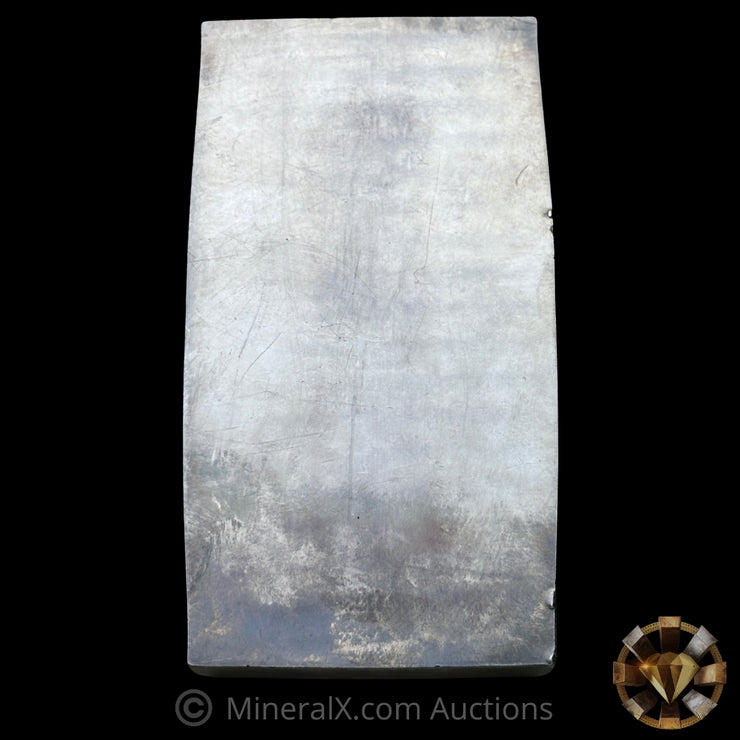 100oz Engelhard Rare Liberty Trade Silver MTB Bank "Boat" Vintage Silver Bar With Extremely Low Single Digit Serial