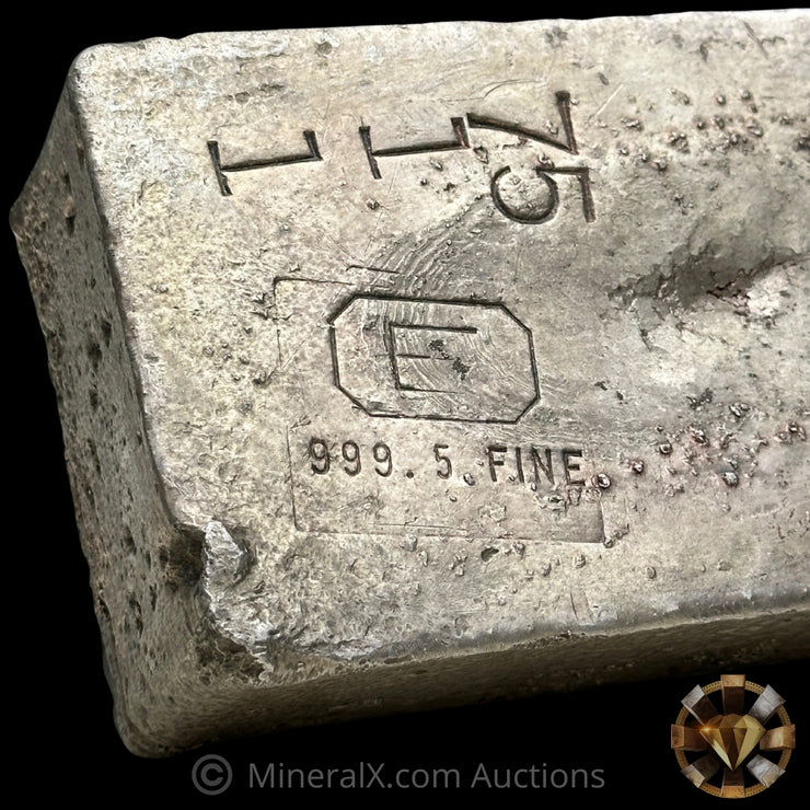201.72oz Engelhard E Logo Penolas Vintage Silver Bar