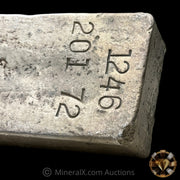 201.72oz Engelhard E Logo Penolas Vintage Silver Bar