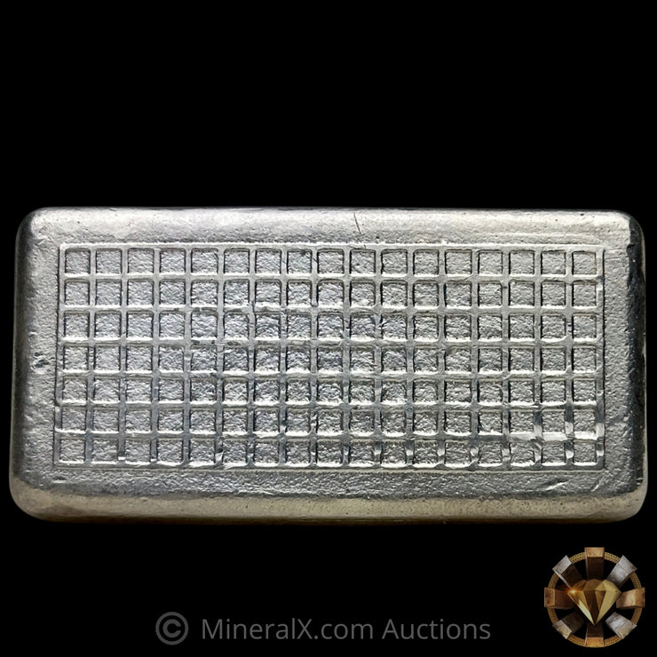 10oz Engelhard 3rd Series "Heavy Grid Honeycomb Reverse" Vintage Silver Bar