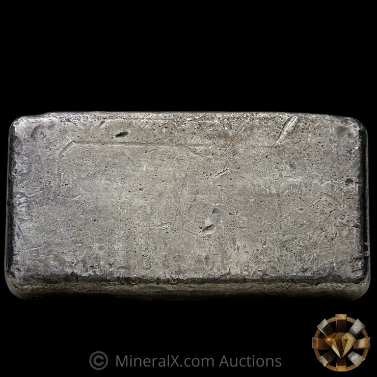 10oz Engelhard 1. Prefix Floating Decimal Bull Logo Vintage Silver Bar