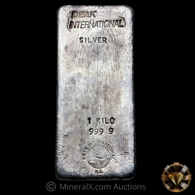 Kilo Deak International Rare NZ New Zealand Variety Vintage Silver Bar
