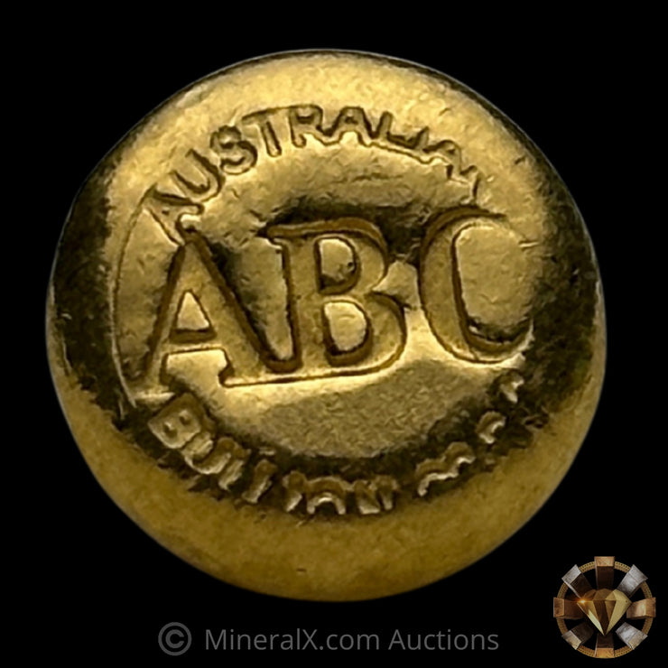 1/2oz ABC Australian Bullion Company Gold Button Bar