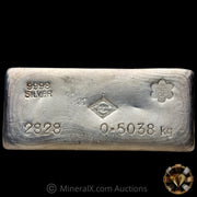 0.5038kg (1/2 Kilo) SRM Stanley Robert Mitchell Refiners Australia 2nd Series SCCC Counterstamp Vintage Silver Bar