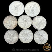 x8 1oz Mexican Libertad Silver Coin Lot (Mixed Dates)