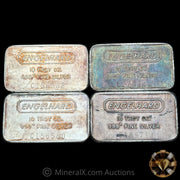 x4 10oz (40oz) Engelhard C Serial Landscape Vintage Silver Bar Lot