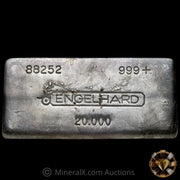 20oz Engelhard 3rd Series Bull Logo Flipped Serial Vintage Silver Bar