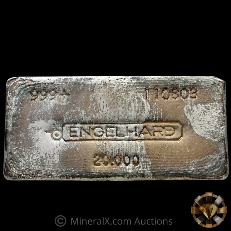 20oz Engelhard 4th Series Bull Logo Vintage Silver Bar