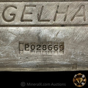 100oz Engelhard 6th Series P Serial With Rare K Prefix Anomaly Vintage Silver Bar In Unique Wide Mold