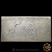 100oz Engelhard 6th Series P Serial With Rare K Prefix Anomaly Vintage Silver Bar In Unique Wide Mold