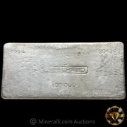 100oz Engelhard 3rd Series 5 Digit Floating Decimal Vintage Silver Bar