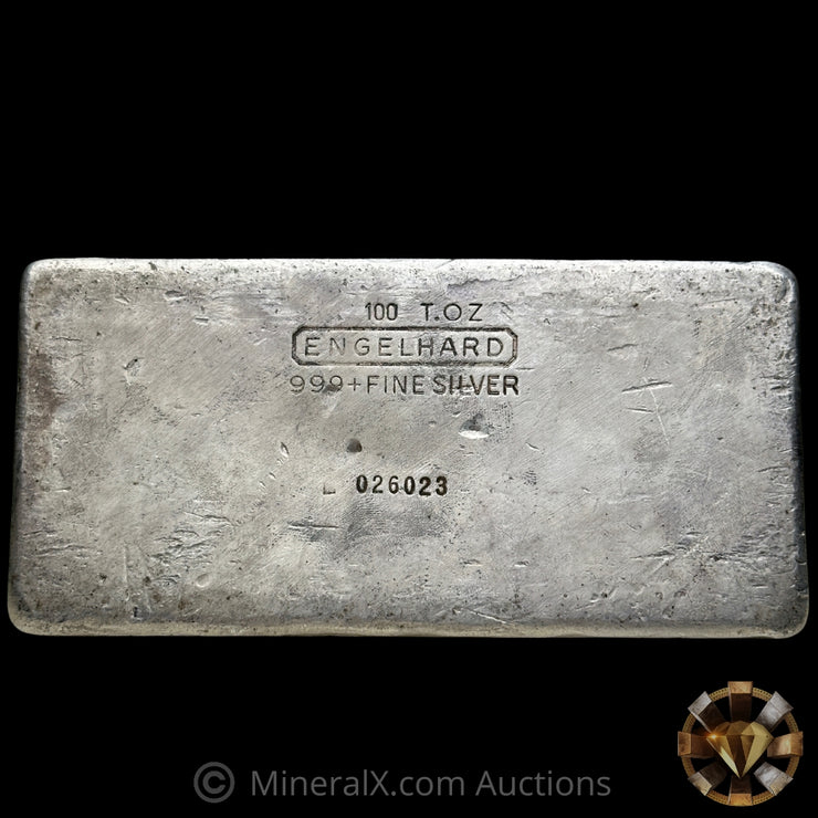 100oz Engelhard 2nd Series Vintage Silver Bar