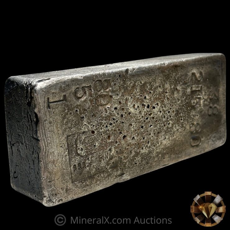 215.80oz Engelhard E Logo Penolas Vintage Silver Bar