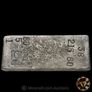 215.80oz Engelhard E Logo Penolas Vintage Silver Bar