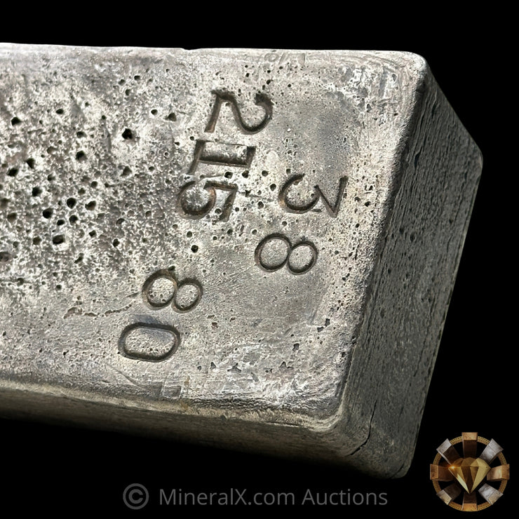 215.80oz Engelhard E Logo Penolas Vintage Silver Bar
