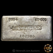 50oz Engelhard 6th Series Bull Logo Vintage Silver Bar