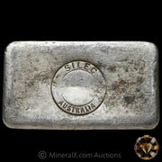 Kilo Engelhard Australia Reverse Stamp Vintage Silver Bar With Rare SILEC Counterstamp