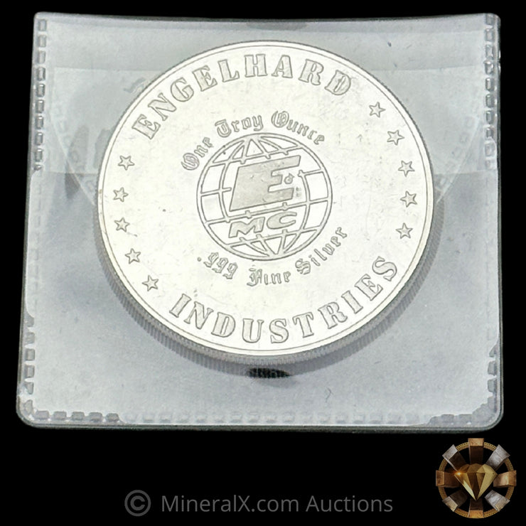 1oz Engelhard Industries Baker Service Club Service Award Bull Logo Vintage Silver Coin