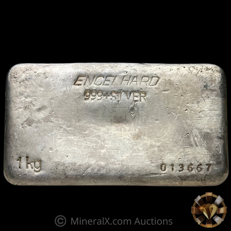 Kilo Engelhard Australia Vintage Silver Bar