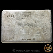 109oz The Bunker Hill Company Rare Mold Variety Vintage Silver Bar
