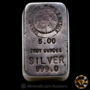 5oz Consolidated Mines & Metals Small Serial Variety Vintage Silver Bar