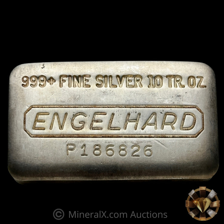 10oz Engelhard P Loaf Vintage Silver Bar