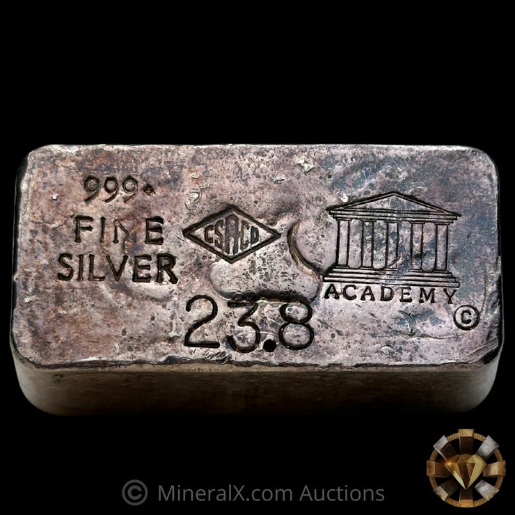 23.8oz Academy CSRCO Vintage Silver Bar