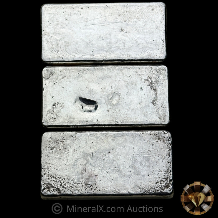 x3 10oz (30.11oz) Cascade Refining Vintage Silver Bar Lot