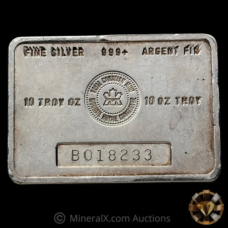 10oz RCM Royal Canadian Mint Vintage Silver Bar