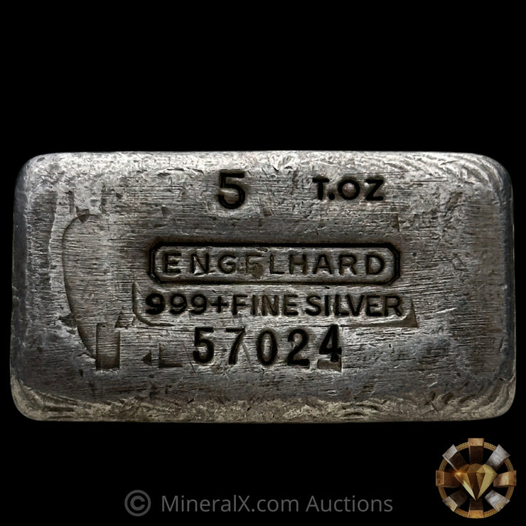 5oz Engelhard 7th Series Vintage Silver Bar