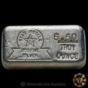 5.50oz Star Metals Vintage Silver Bar