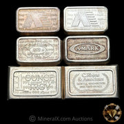 x4 1oz USVI Ingot Vintage Silver Bar Lot