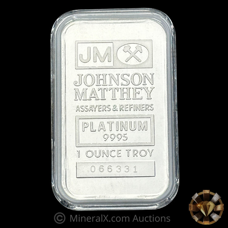 1oz JM Johnson Matthey Vintage Platinum Bar
