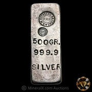 500g N.M. Rothschild & Sons RMR Vintage Silver Bar