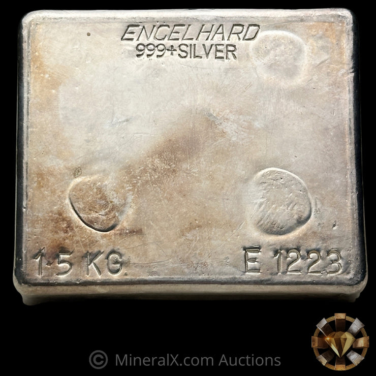 1.5kg (1 1/2 Kilo) Engelhard Australia "The Winning Way" Vintage Silver Bar